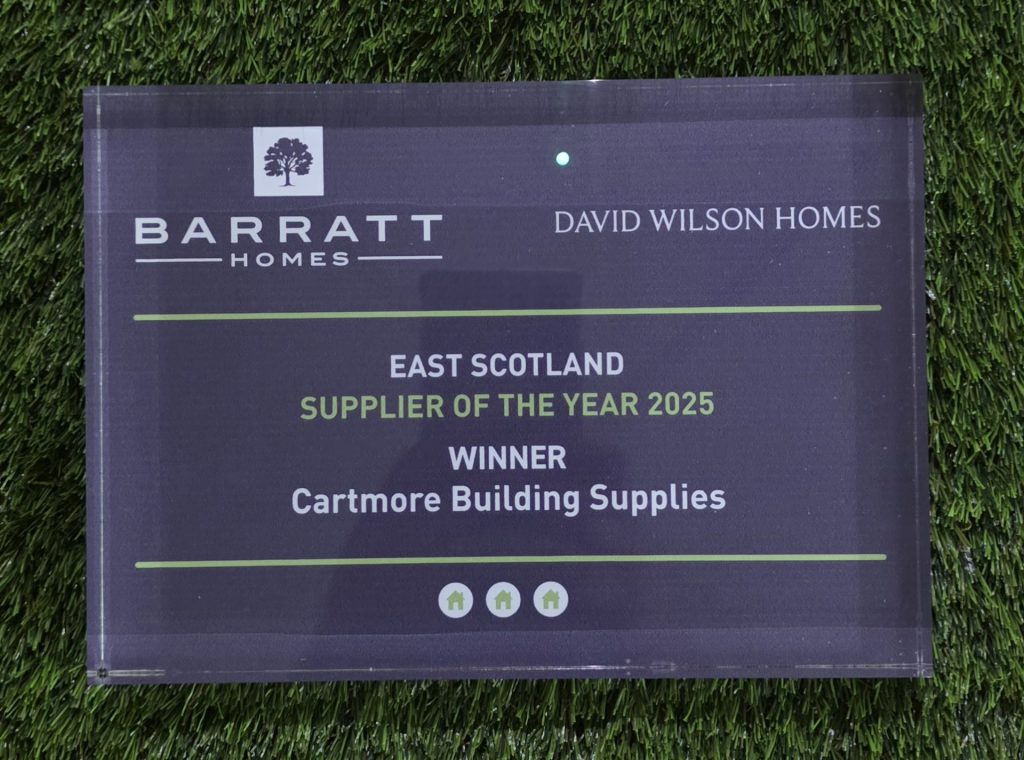 Supplier of the Year 2025 by Barratts & David Wilson Homes